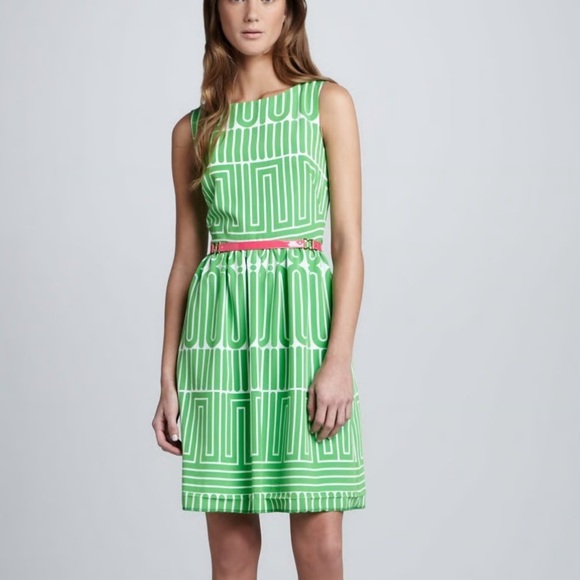 Trina Turk Green and Pink Dress - Picture 6 of 6
